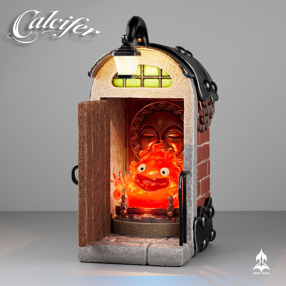 Howls Moving Castle Ninety Seven Studio Calcifer in the Room Resin Statue