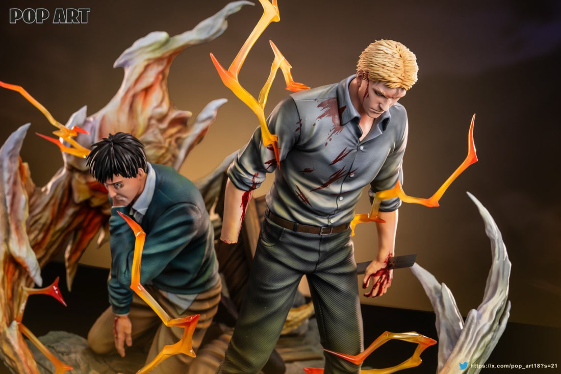 Attack On Titan Pop Art Studio Reiner Braun x Bertholdt Hoover Resin Statue