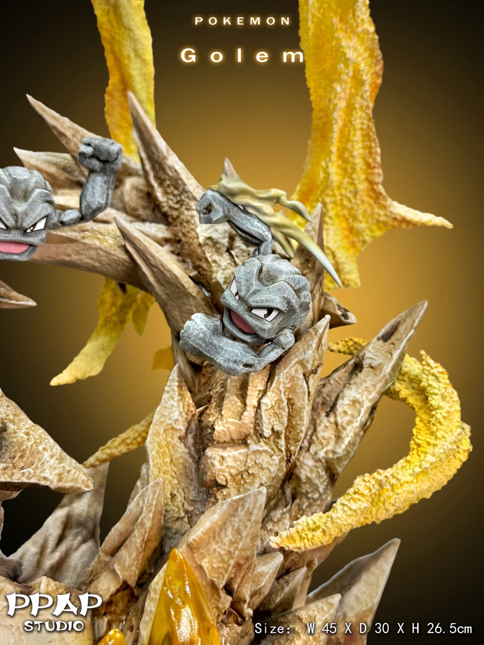 Pokemon PPAP Studio Golem Group Resin Statue