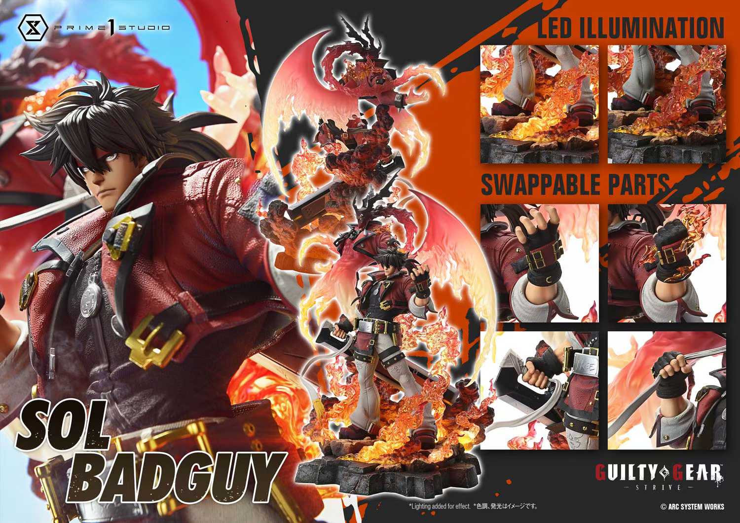 guilty gear sol Guilty Gear Strive Prime 1 Studio Sol Badguy Licensed – ClubHouse Statues
