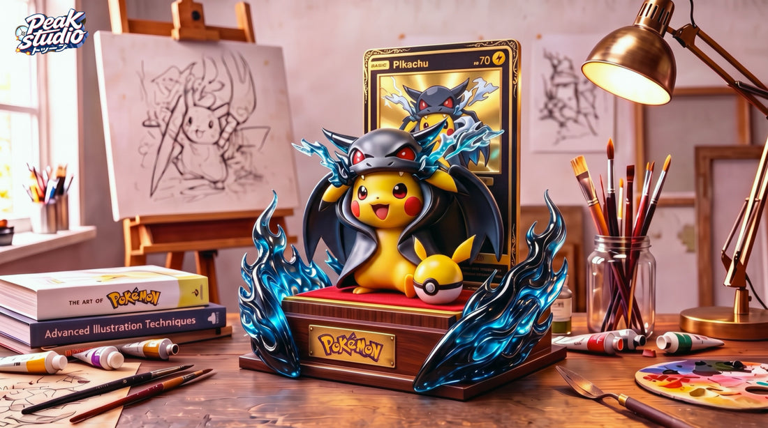 Pokemon Peak Studio Charizard Cape Pikachu