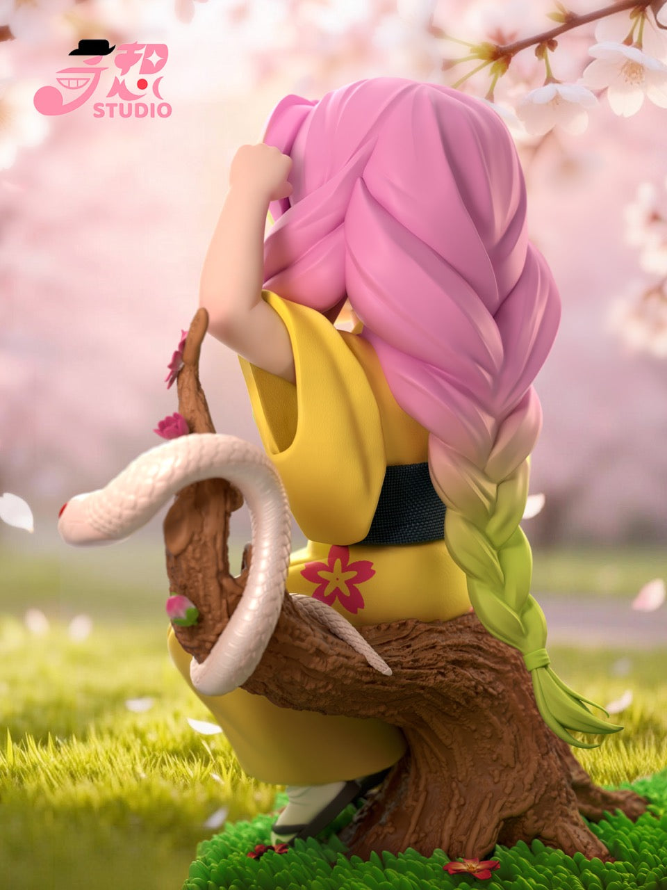 Demon Slayer Qi Xiang Studio Childhood Mitsuri Kanroji Resin Statue