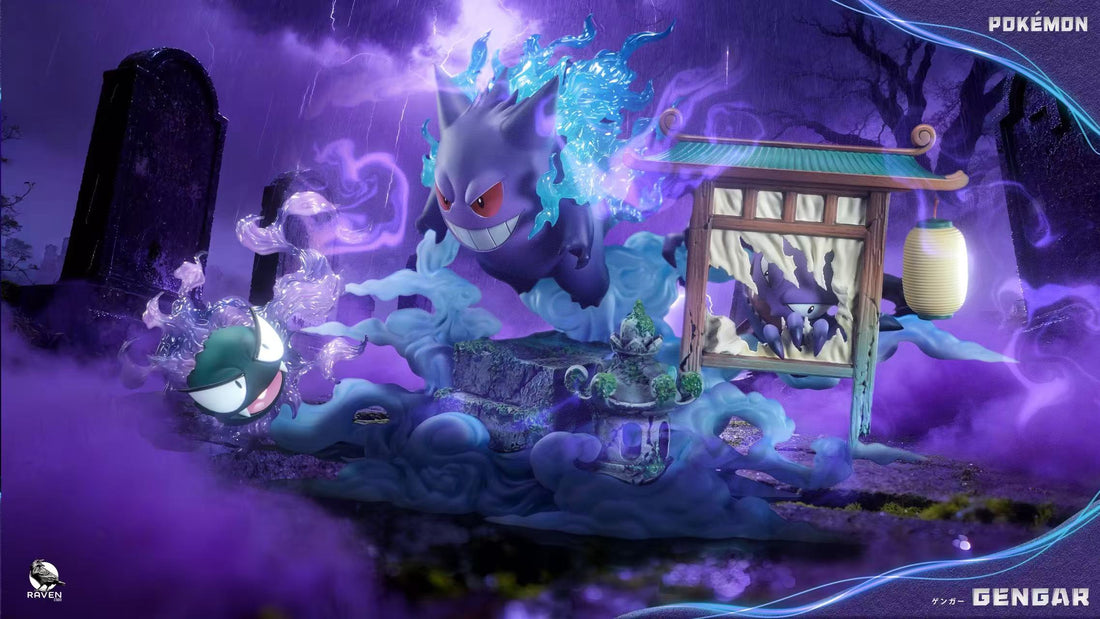 Pokemon Raven Studio Gengar Resin Statue