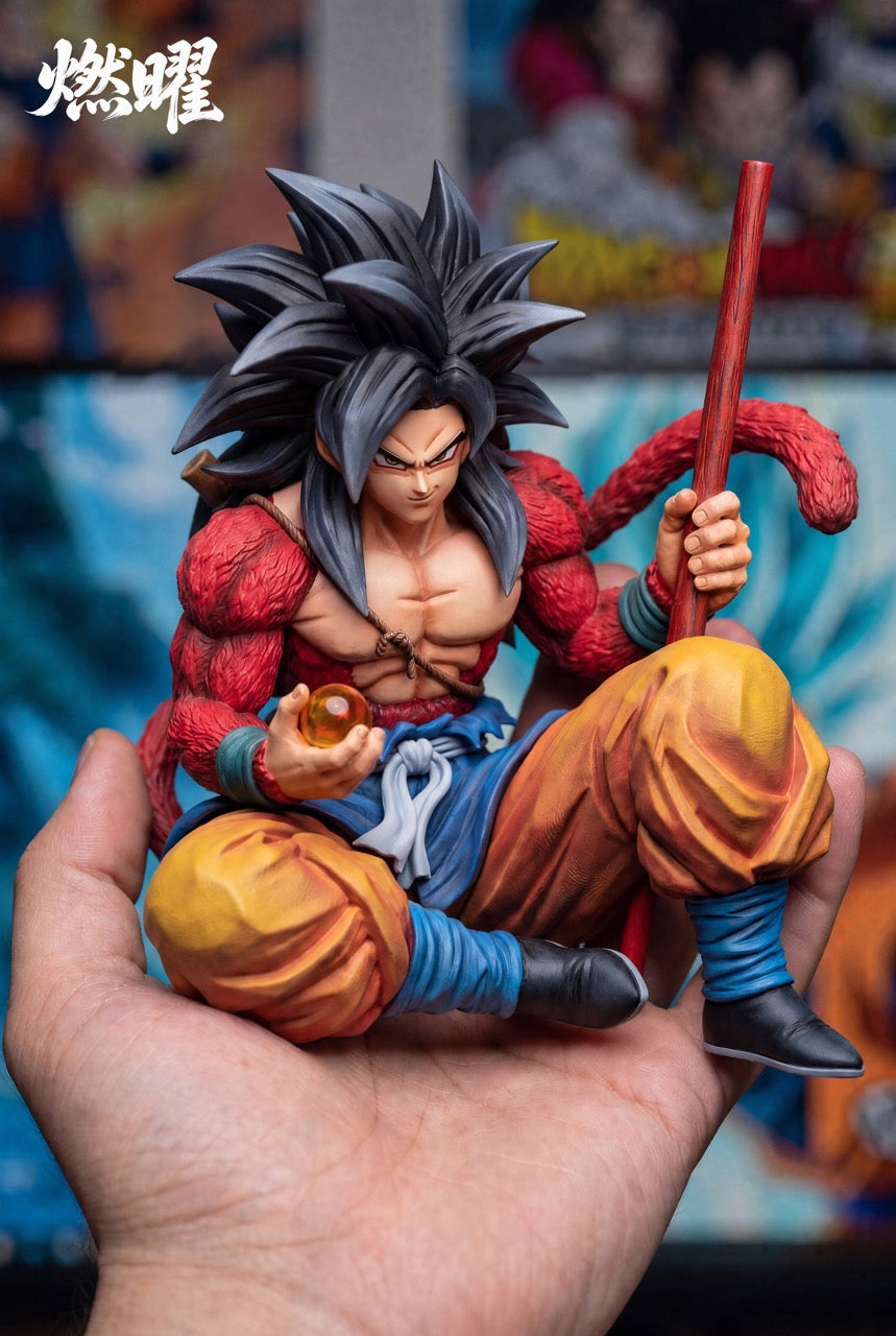 Dragon Ball RanYao Studio Goku SSJ4 Sitting Pose
