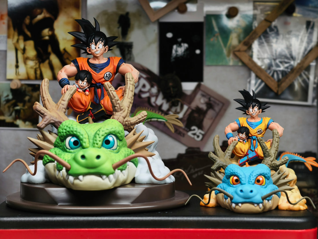Dragon Ball SGJ Studio Goku x Gohan Shenron Resin Statue