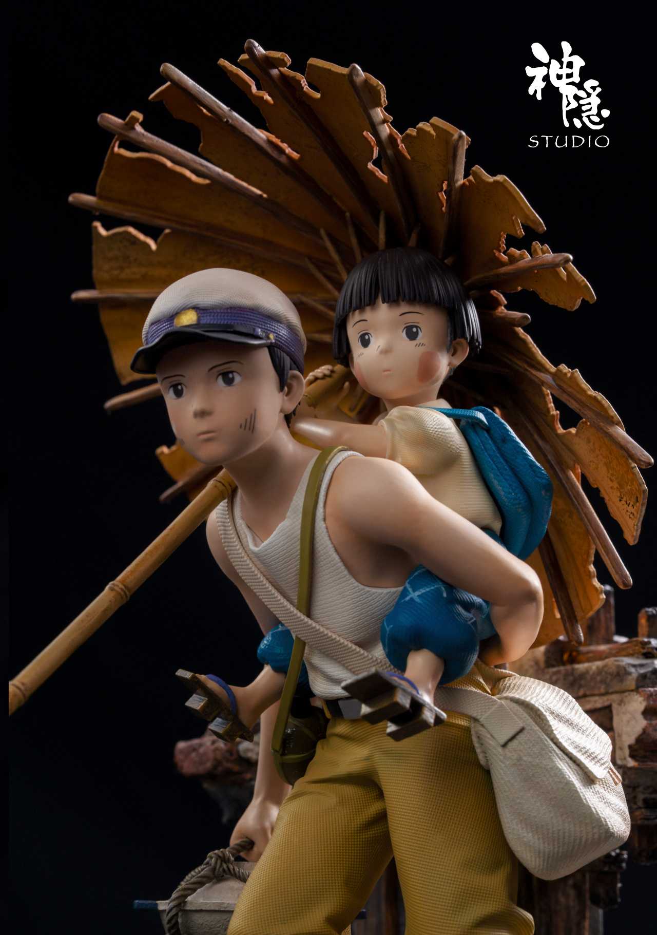 彫刻・オブジェ shinknowsuke Grave of Fireflies ShenYin Studio Seita x Setsuko – ClubHouse Statues