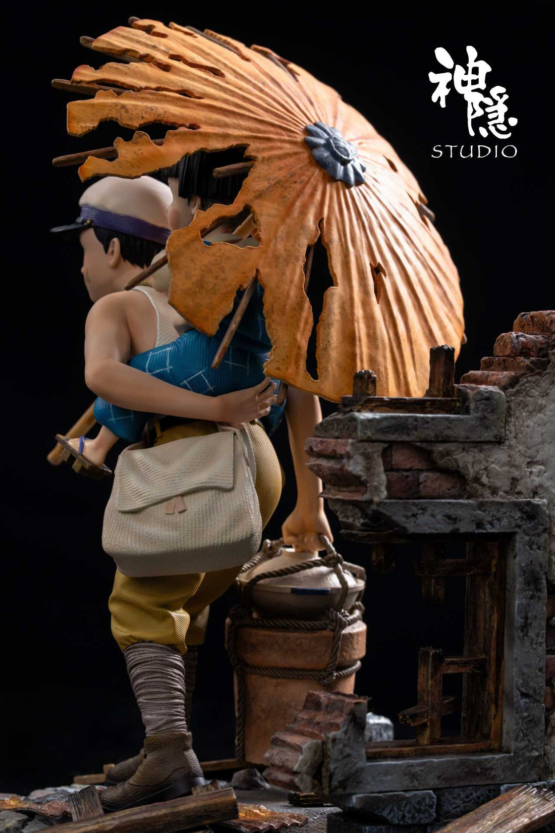 Grave of Fireflies ShenYin Studio Seita x Setsuko Resin Statue
