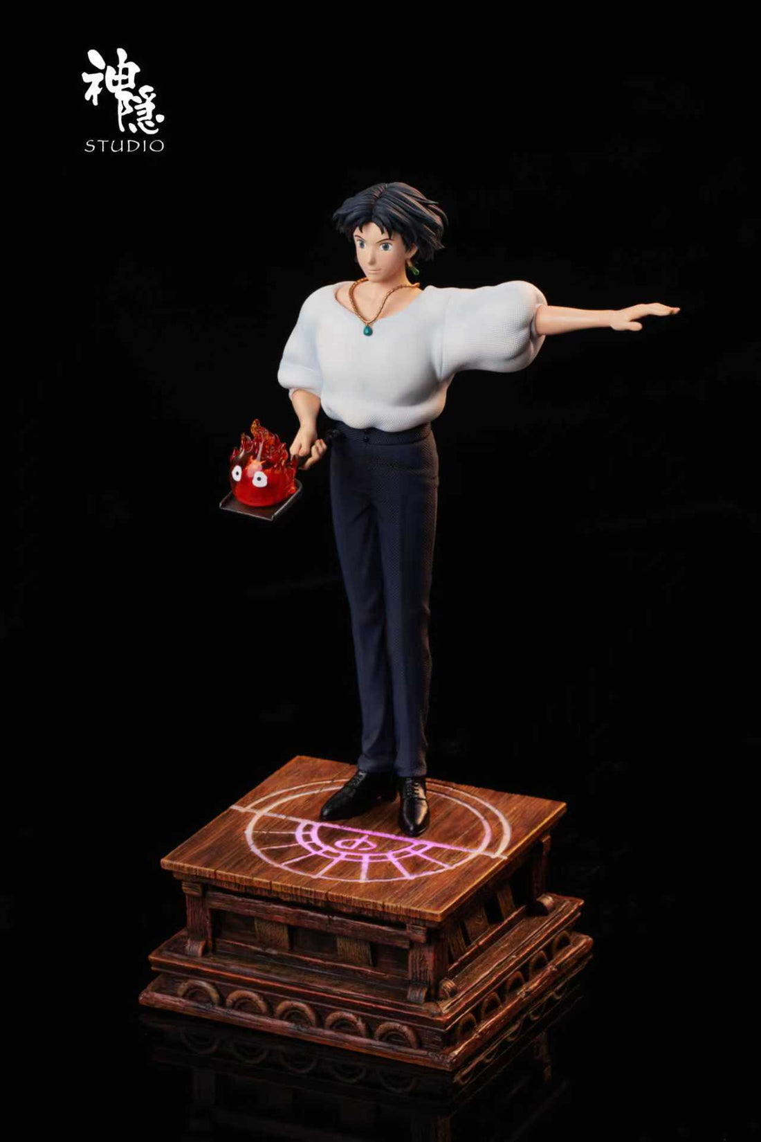 Howls Moving Castle ShenYin Studio Howl x Calcifer Resin Statue