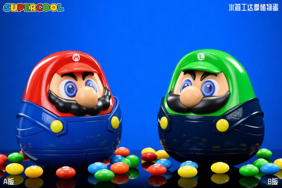 Mario SuperCool Studio Mario Daruma Storage box Resin Statue