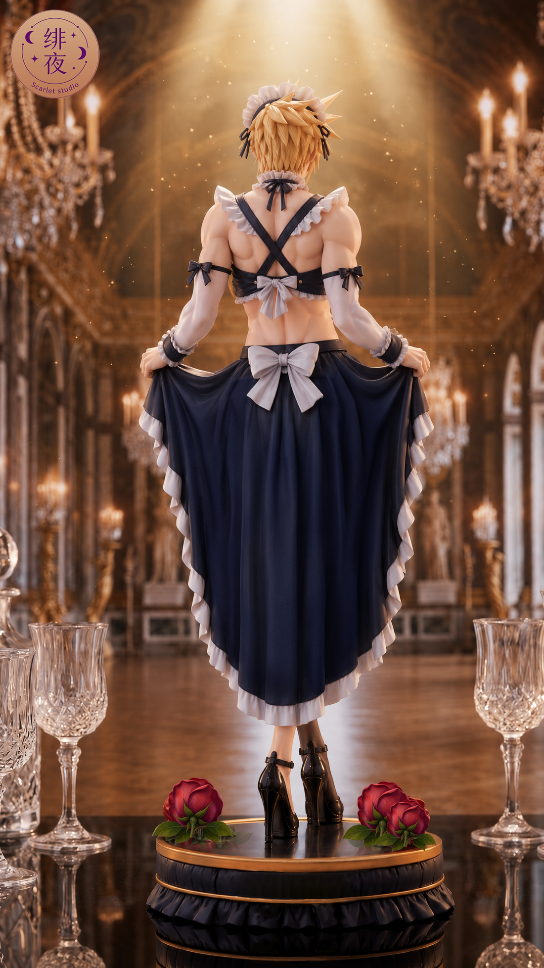 Final Fantasy VII Scarlet Studio Maid Cloud Strife