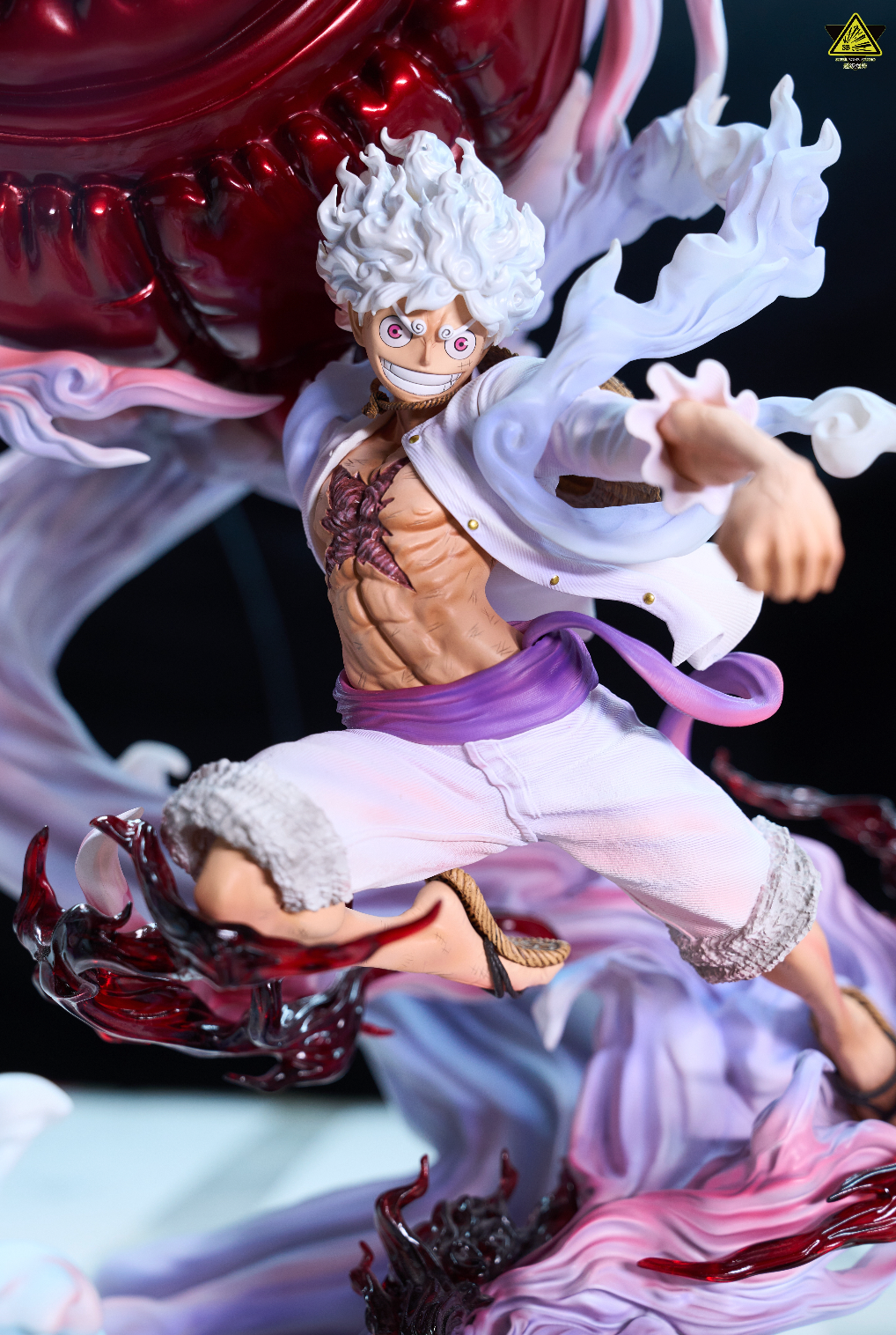 One Piece Super Bomb Studio Nika Luffy Gear 5 Big Fist Resin Statue