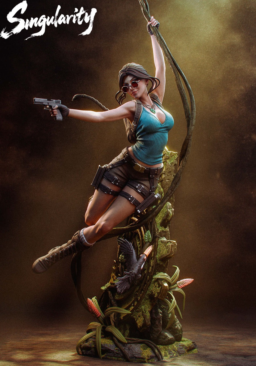 Tomb Raider Singularity Studio Lara Croft Resin Statue