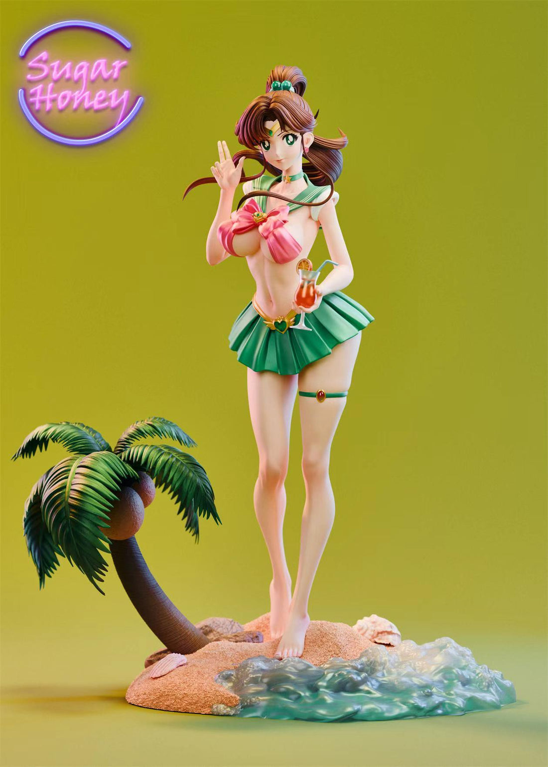 Sailor Moon Sugar Honey Studio Swimsuit Kino Makoto Resin Statue