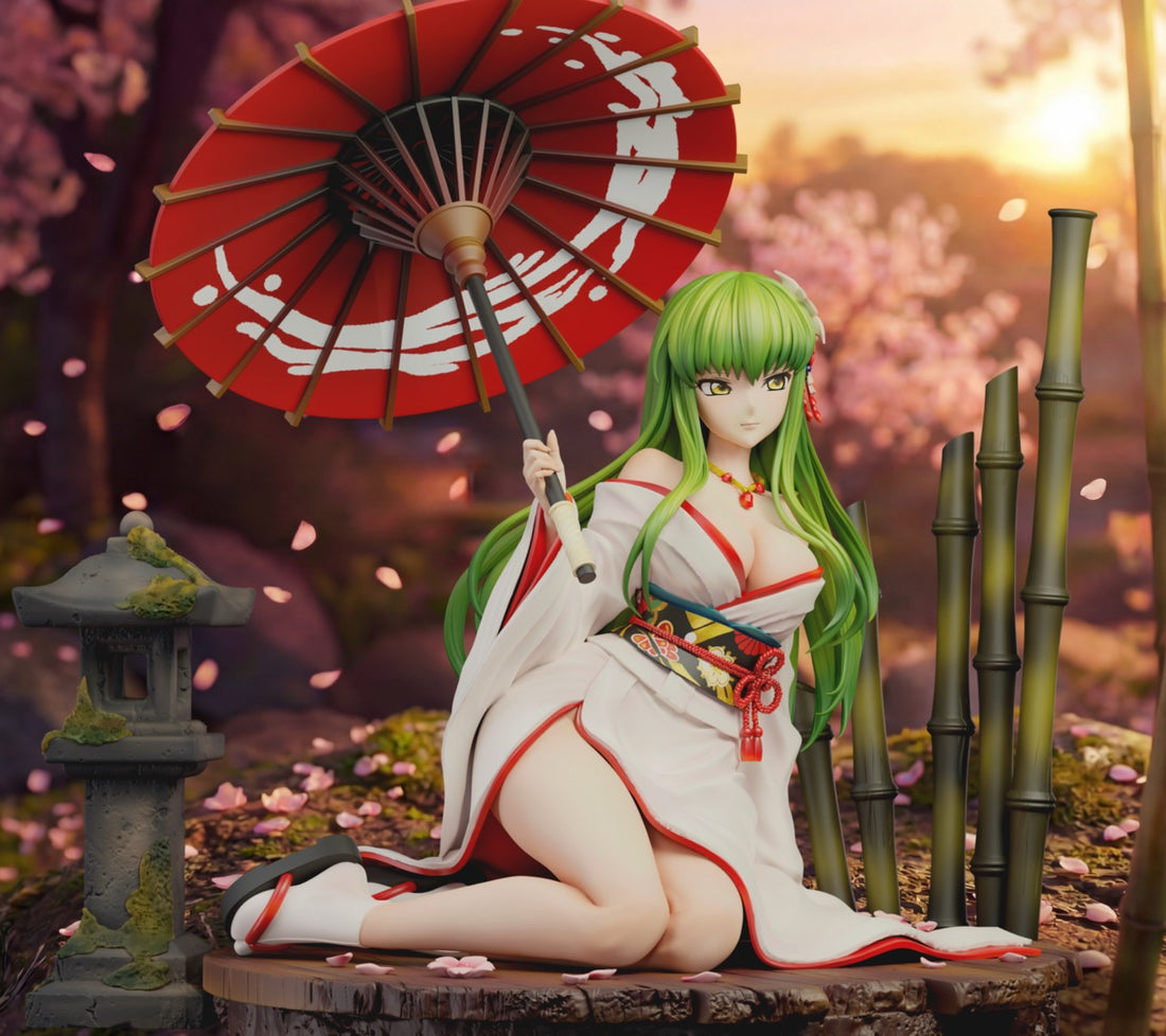 Code Geass Surreal Studio Kimono C.C. Resin Statue