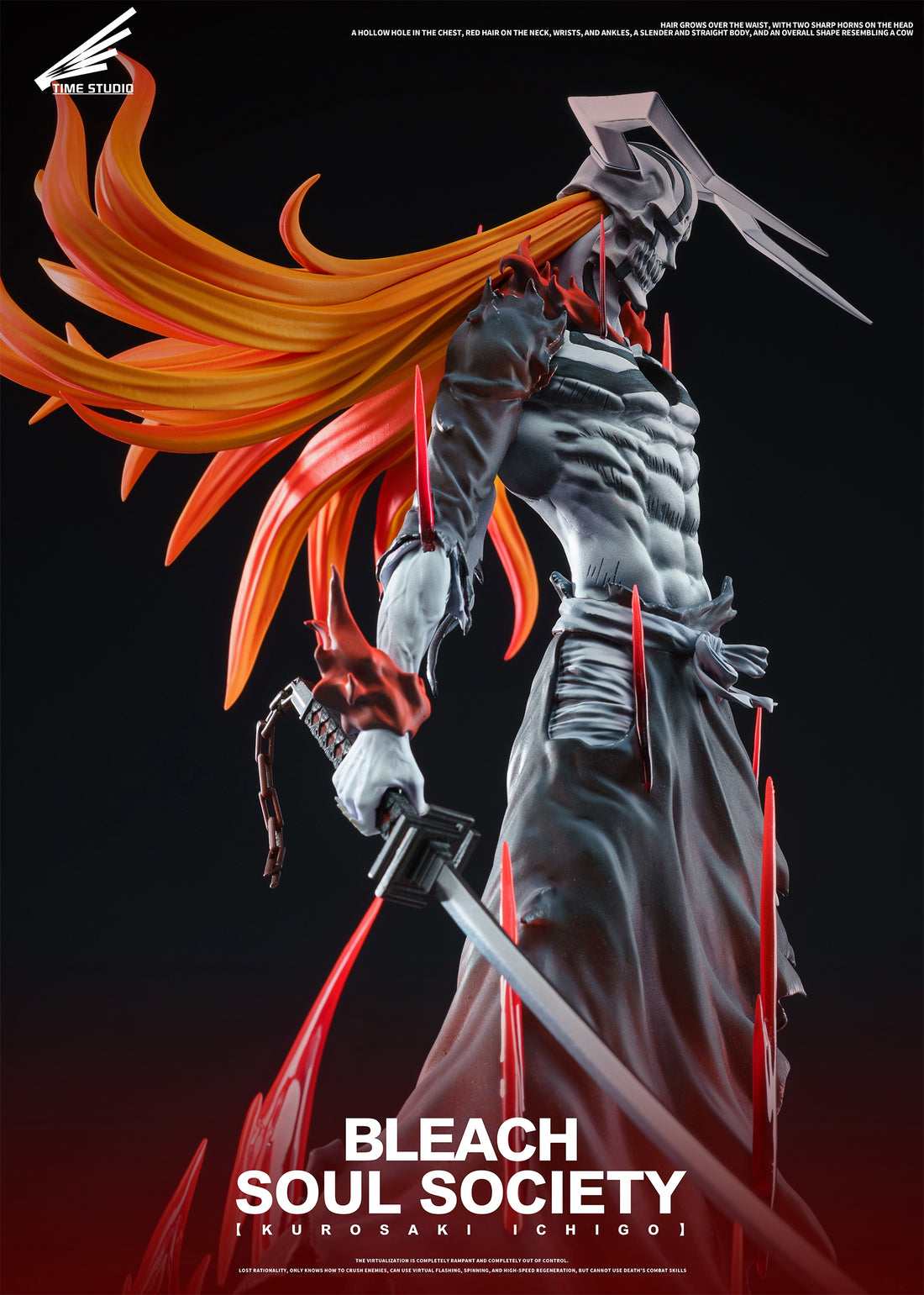 Bleach Time Studio Soul Society Kurosaki Ichigo Resin Statue
