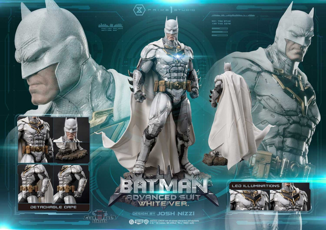 DC Comics Justice League Batman Prime 1 Studio Batman Advanced Suit White