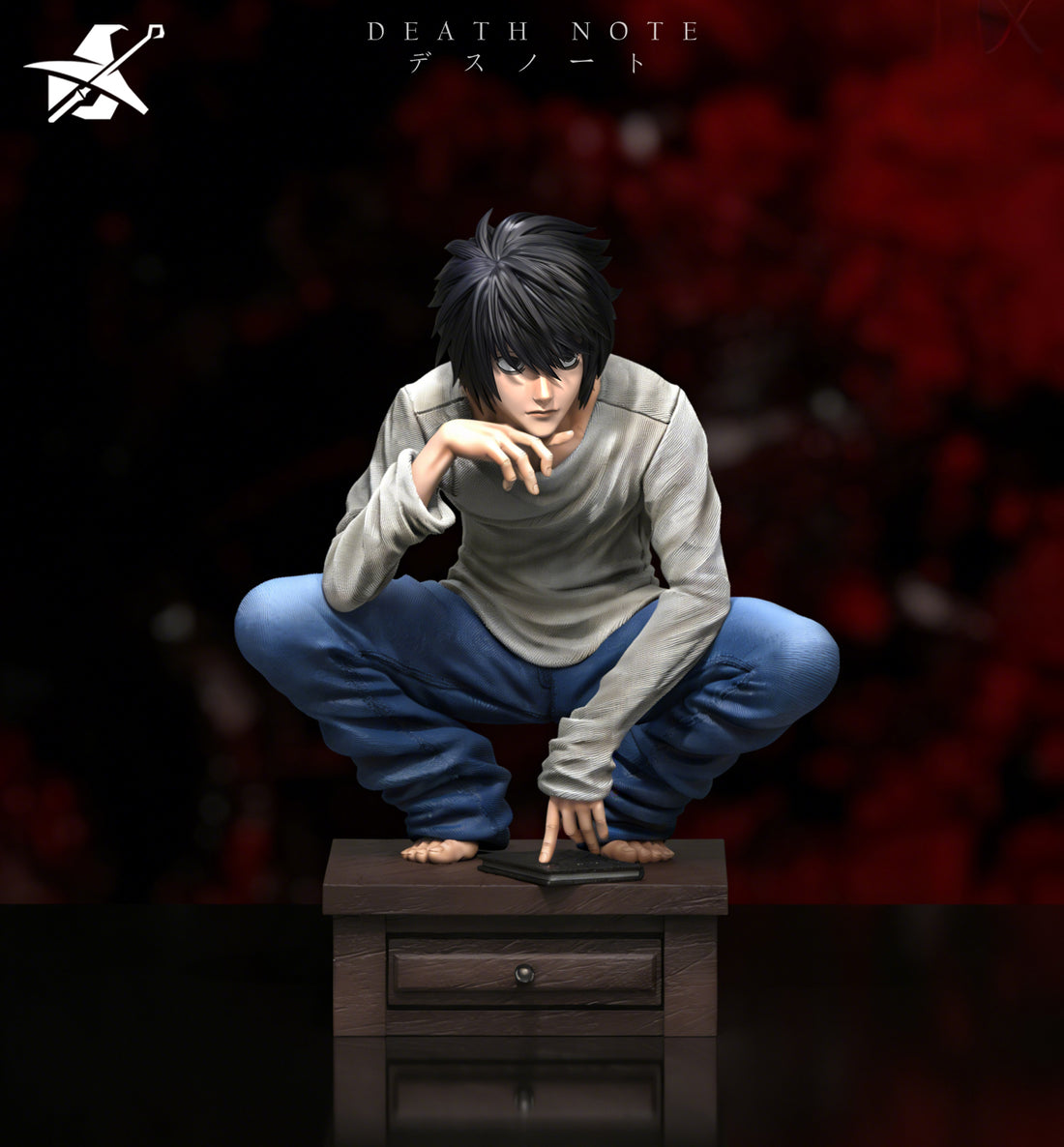 Death Note Wu Shi Mo Wan Studio L Lawliet Resin Statue