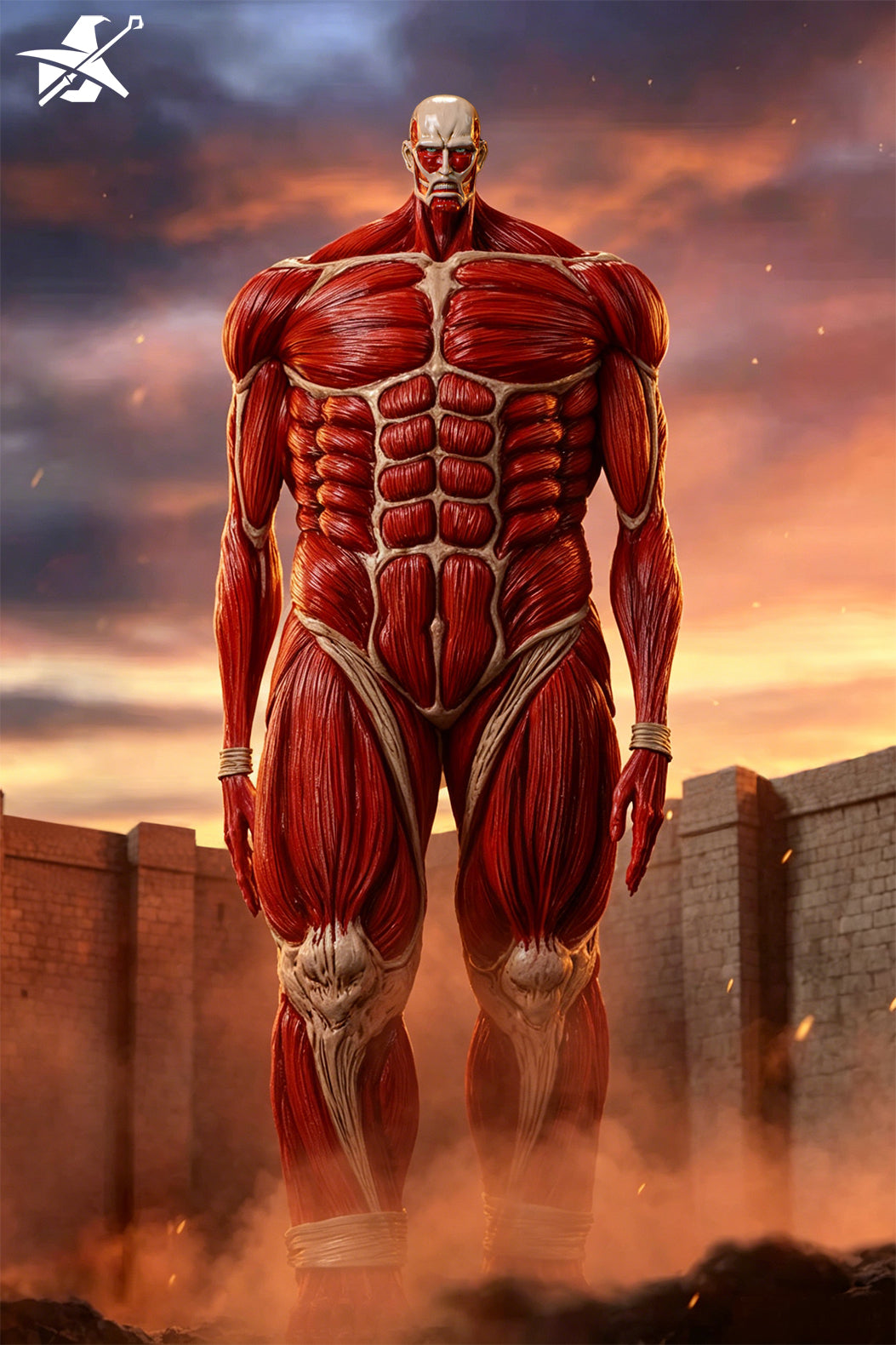Attack on Titan Wu Shi Mo Wan Studio Wall Titan Resin Statue