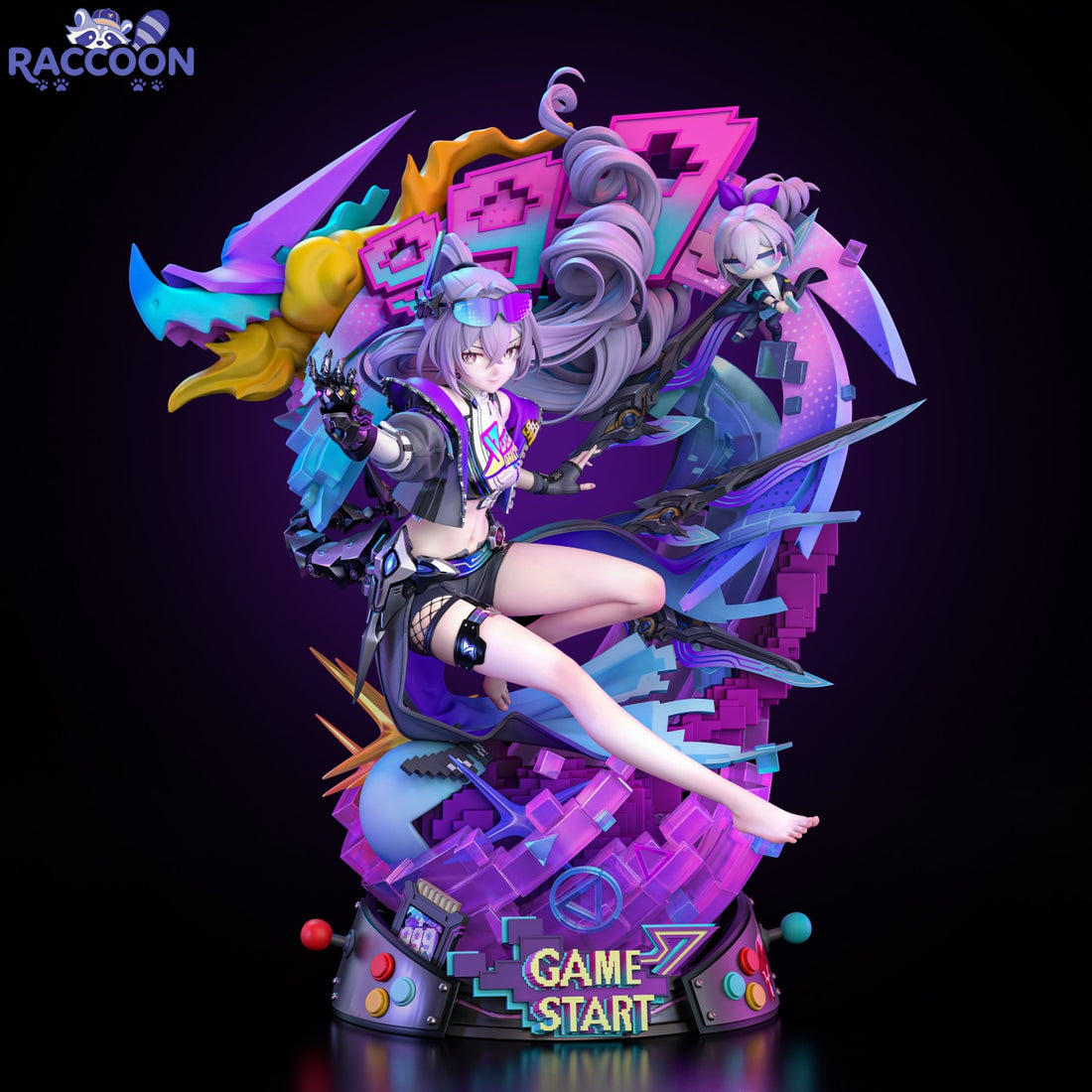 Honkai Star Rail Raccoon Studio Silver Wolf