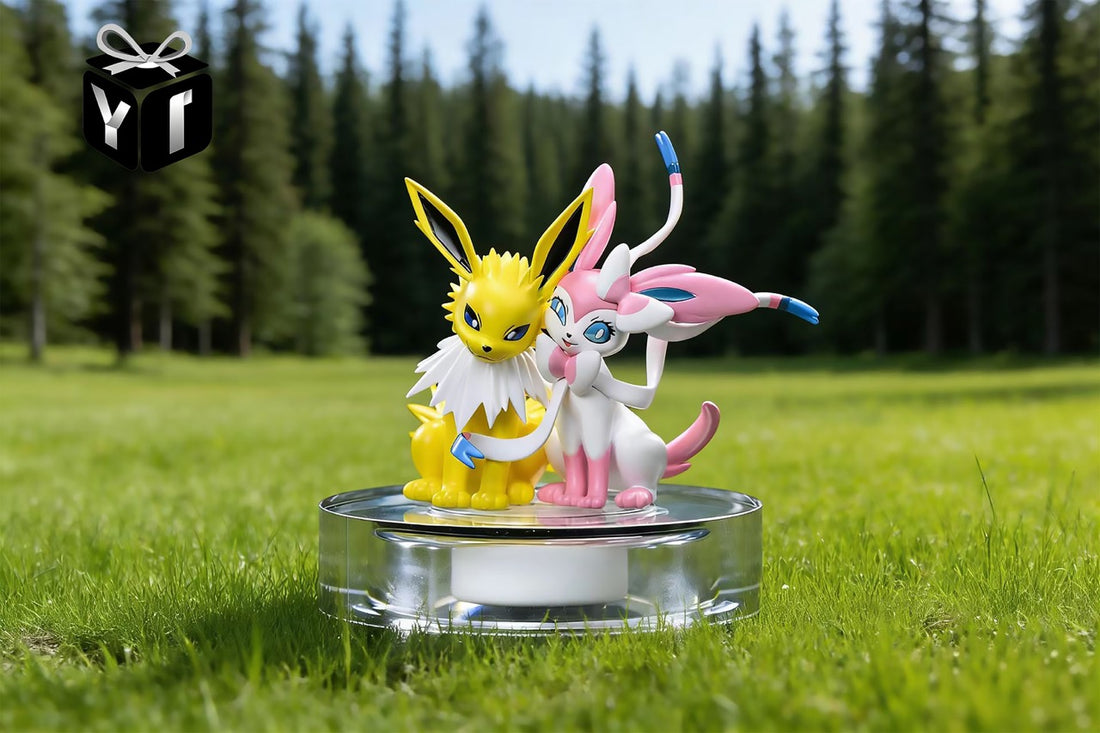 Pokemon YI Studio Jolteon x Sylveon Resin Statue