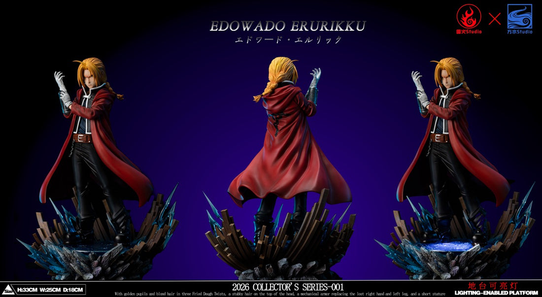 Full Fullmetal Alchemist YuanHuo Studio × FangShui Studio Edward Elric Resin Statue