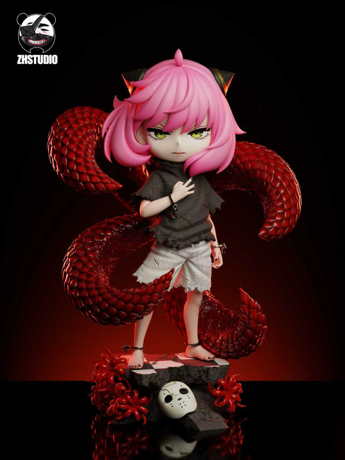 Spy x Family ZH Studio Anya cos Kaneki Ken Resin Statue