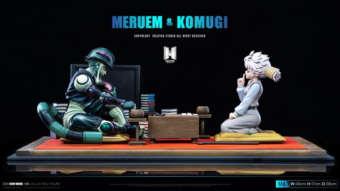 Hunter x Hunter Zoldyck Studio Meruem Vs Komugi Resin Statue