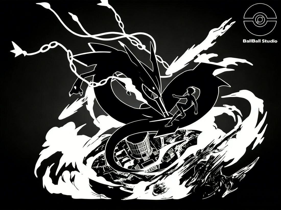 Pokemon BallBall Studio Mega Rayquaza Resin Statue