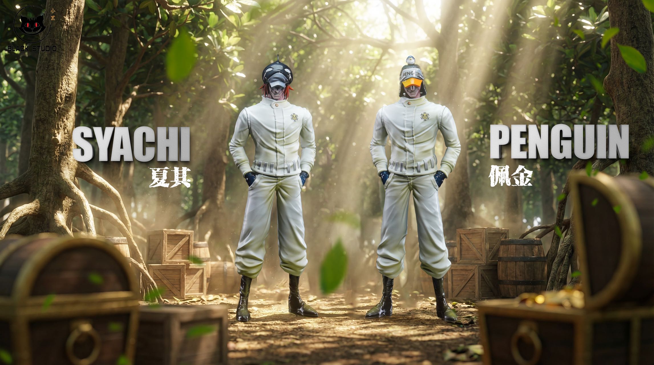 One Piece Black Studio Syachi X Penguin – ClubHouse Statues