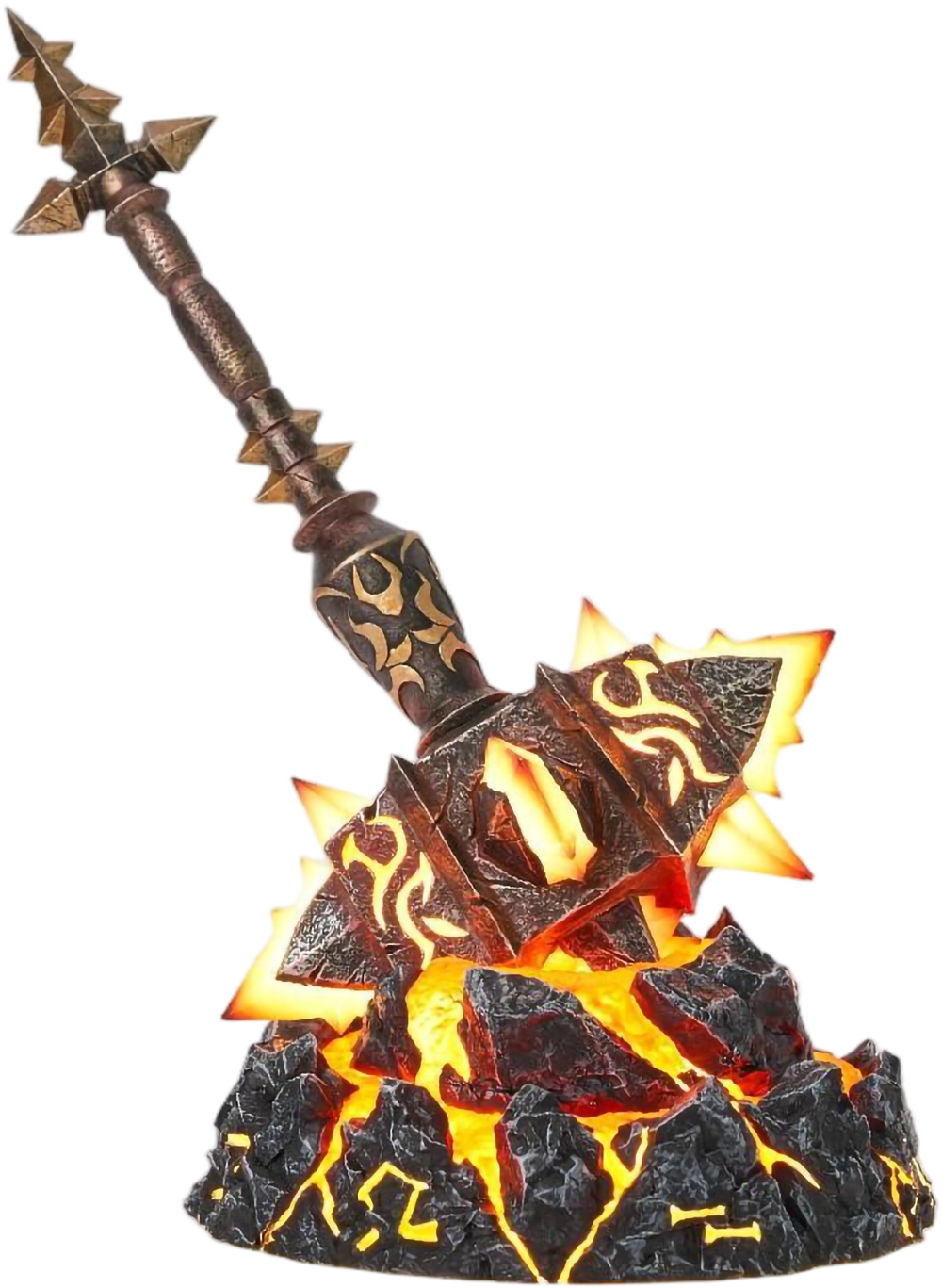 Blizzard World of Warcraft Sulfuras Hand of Ragnaros Collectors Edition Licensed Resin Statue