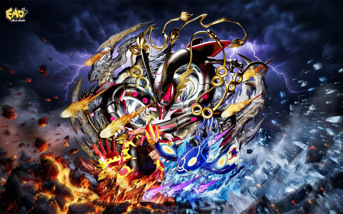 Pokemon EMO Studio Mega Rayquaza x Groudon x Kyogre