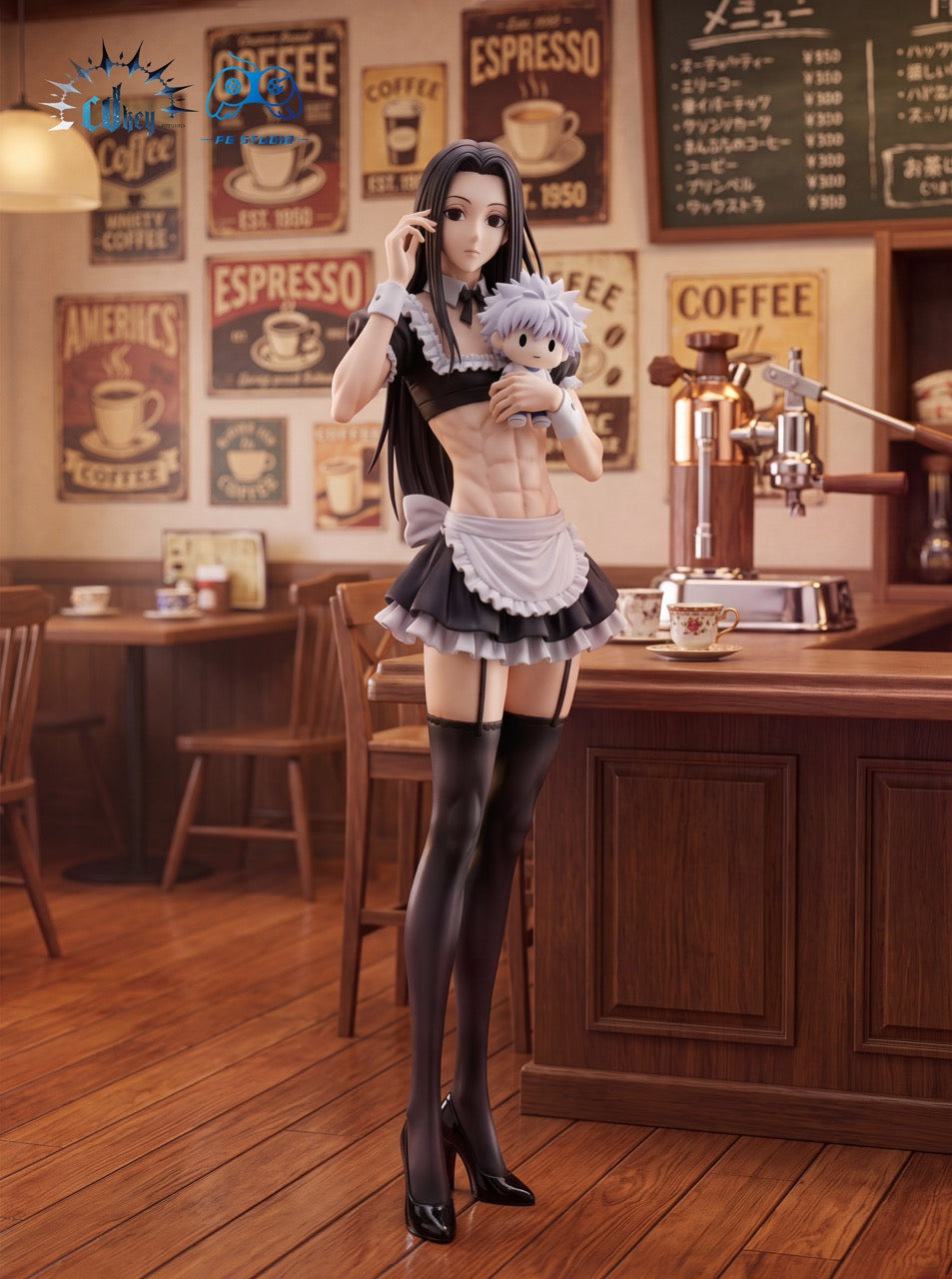 Hunter x Hunter Cdkey X PG Studio Hisoka Morow x Illumi Zoldyck Maid Suit