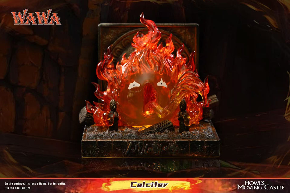 Howls Moving Castle WAWA Studio Angry Calcifer Resin Statue