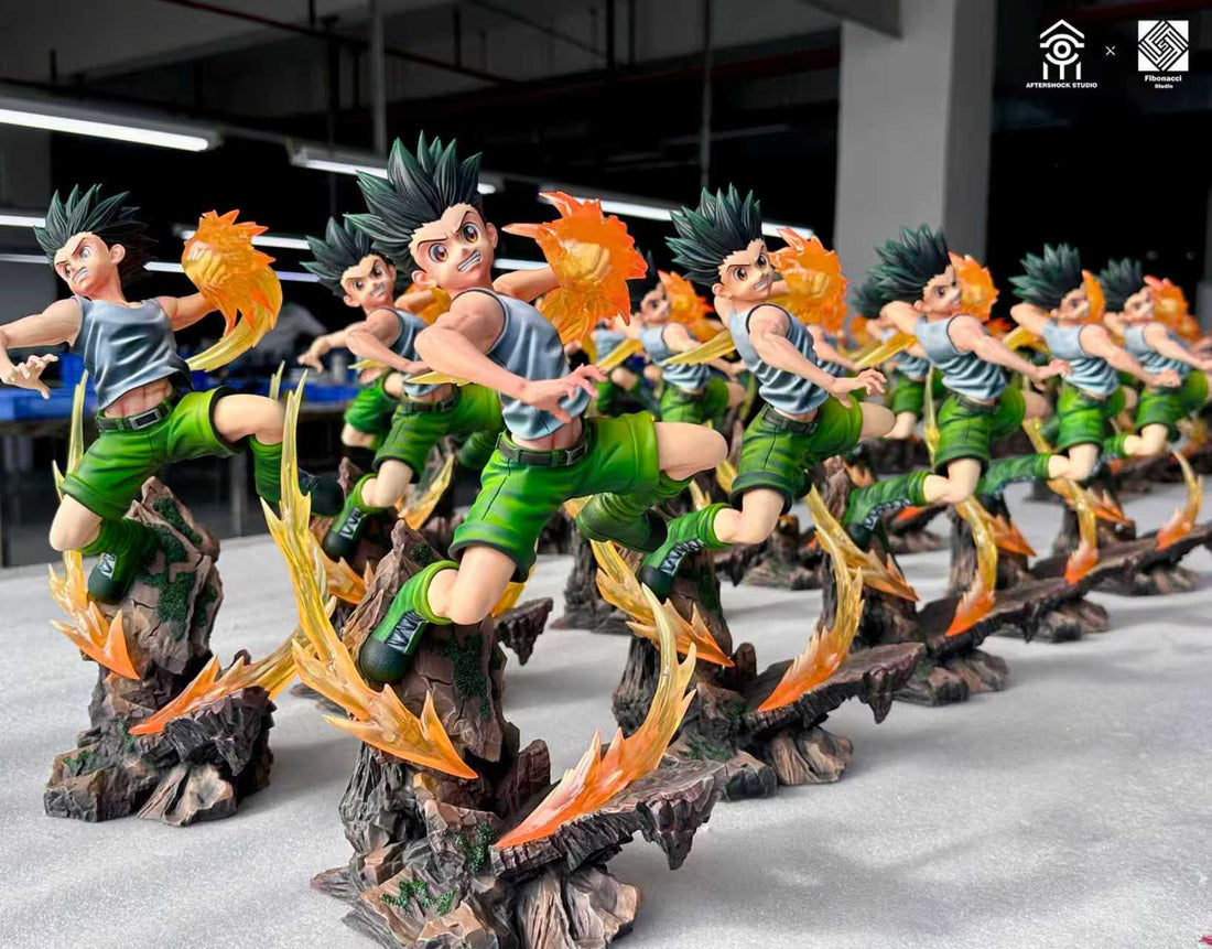 Hunter x Hunter Aftershock Studio x Fibonacci Studio Killua Zoldyck x Gon Freecss Resin Statue