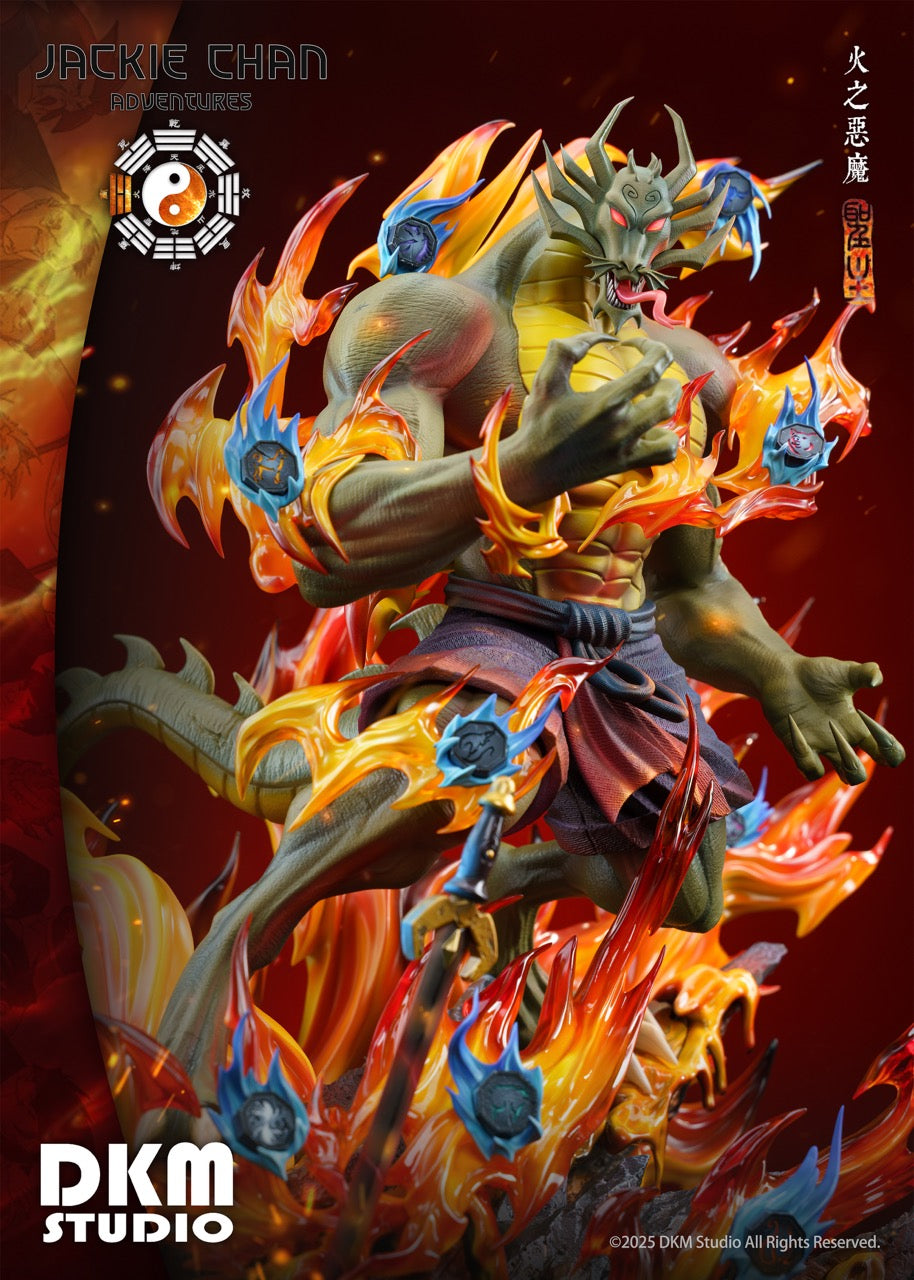 Jackie Chan Adventures DKM Studio Demon of Fire Shendu Resin Statue