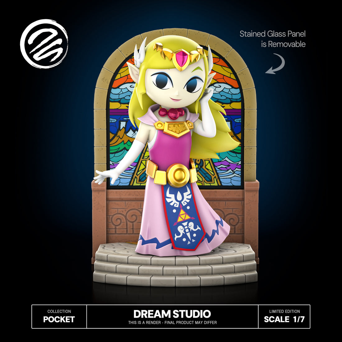 The Legend of Zelda Dream Studio Princess Zelda WW X King of Hyrule WW Resin Statue