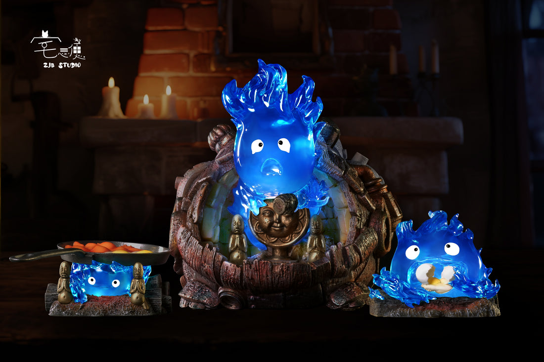 Howls Moving Castle ZJB Studio Calcifer Resin Statue