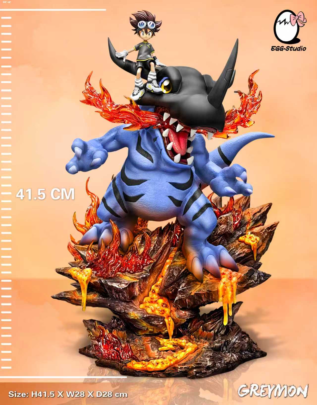 Digimon EGG Studio Greymon – ClubHouse Statues