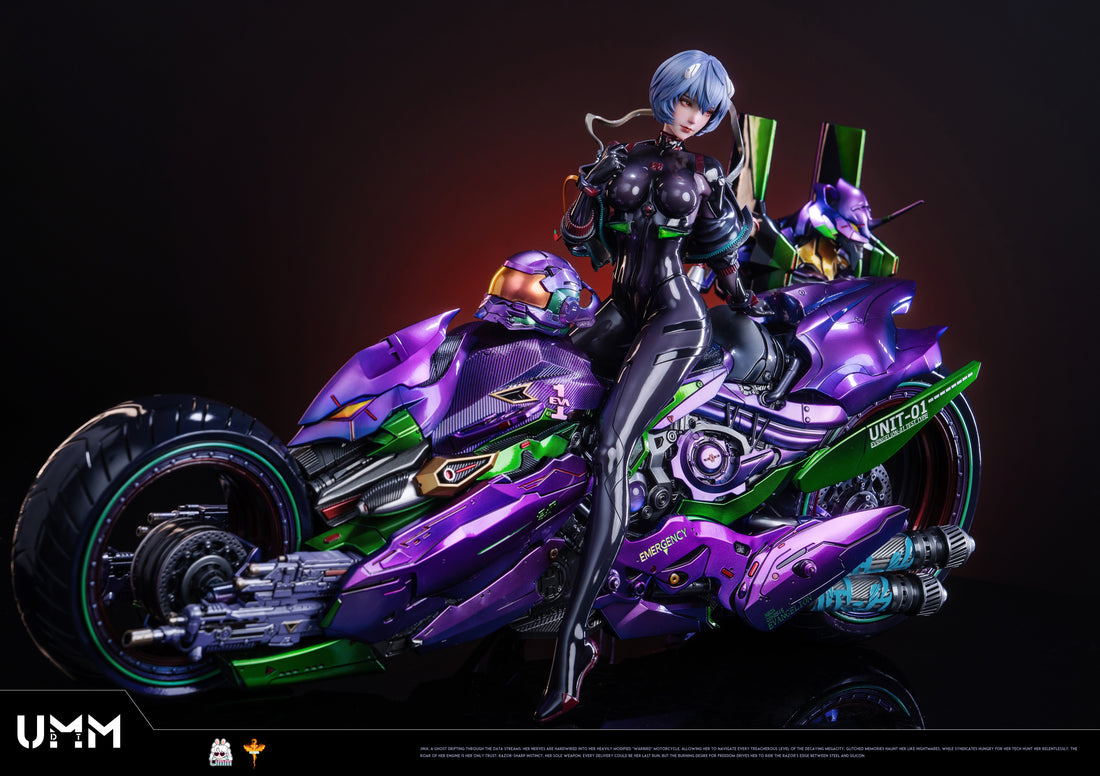 Neo Genesis Evangelion DT Studio Ayanami Rei Science Fiction Motorcycle Resin Statue