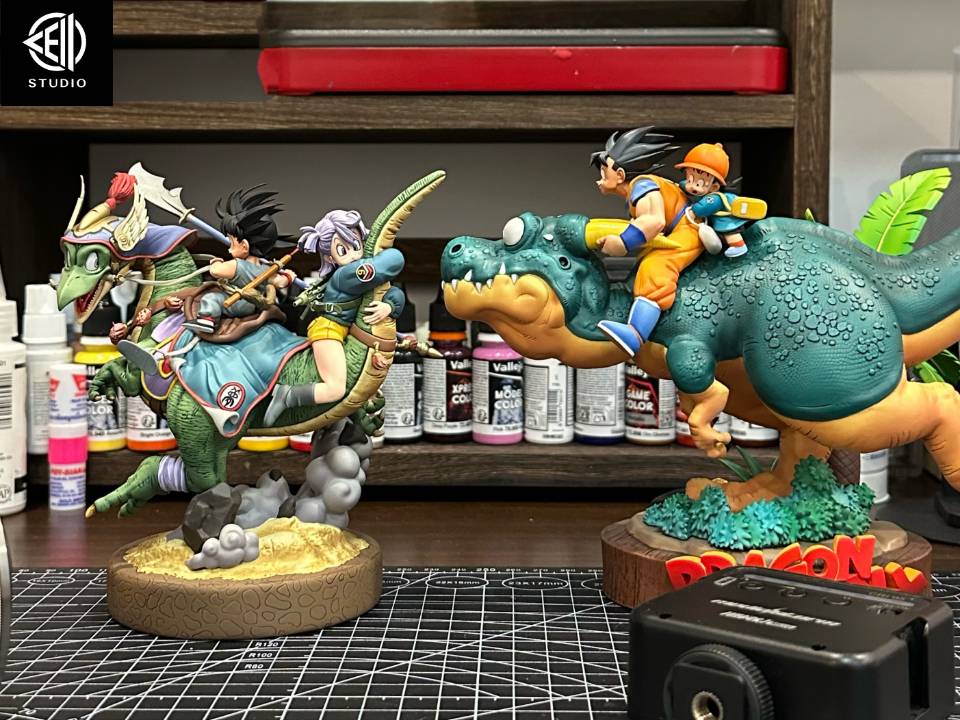 Dragon Ball Cell Studio Goku and Bulma First Meeting on the Dragon