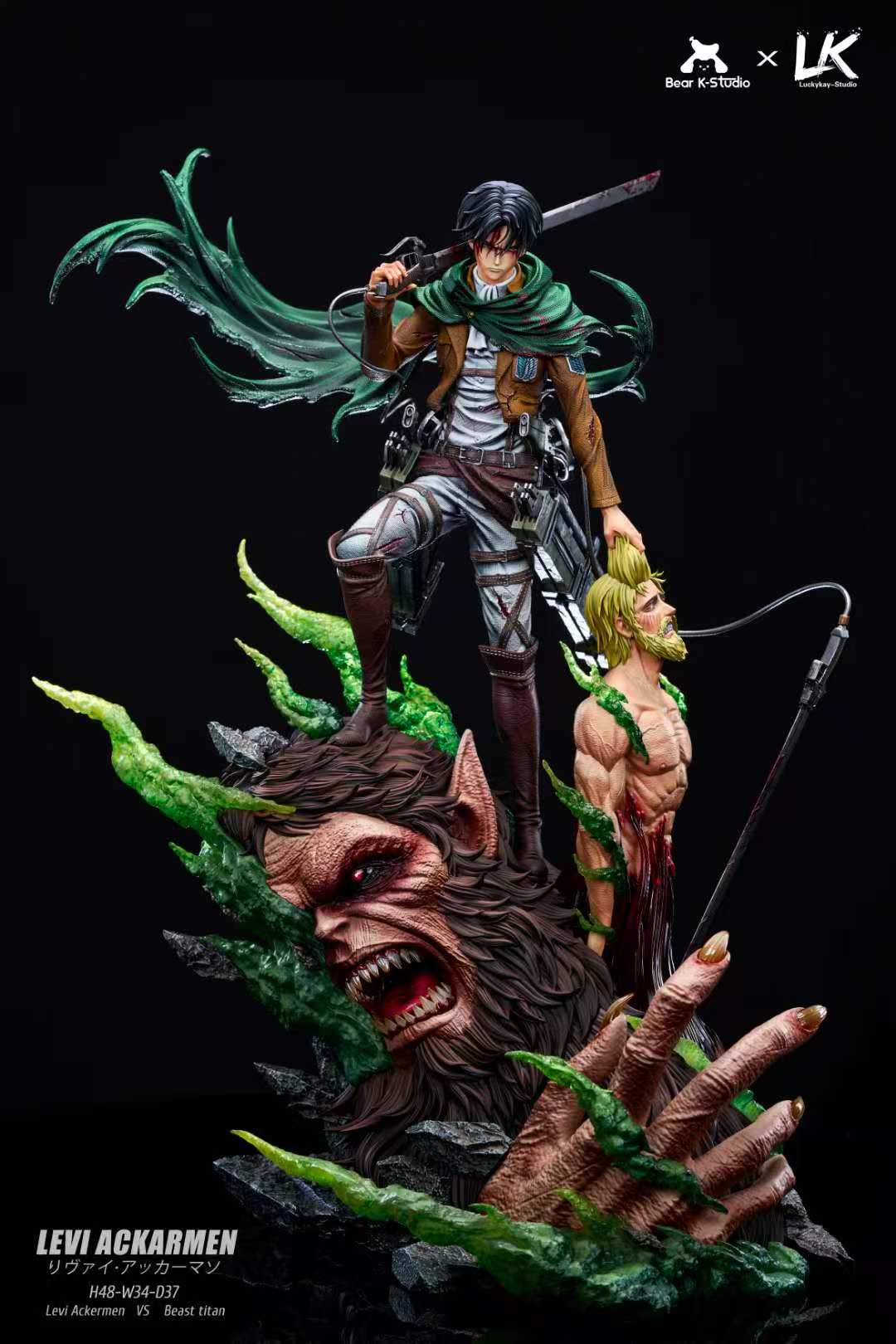Attack on Titan BK Studio × LK Studio Levi Ackerman Resin Statue