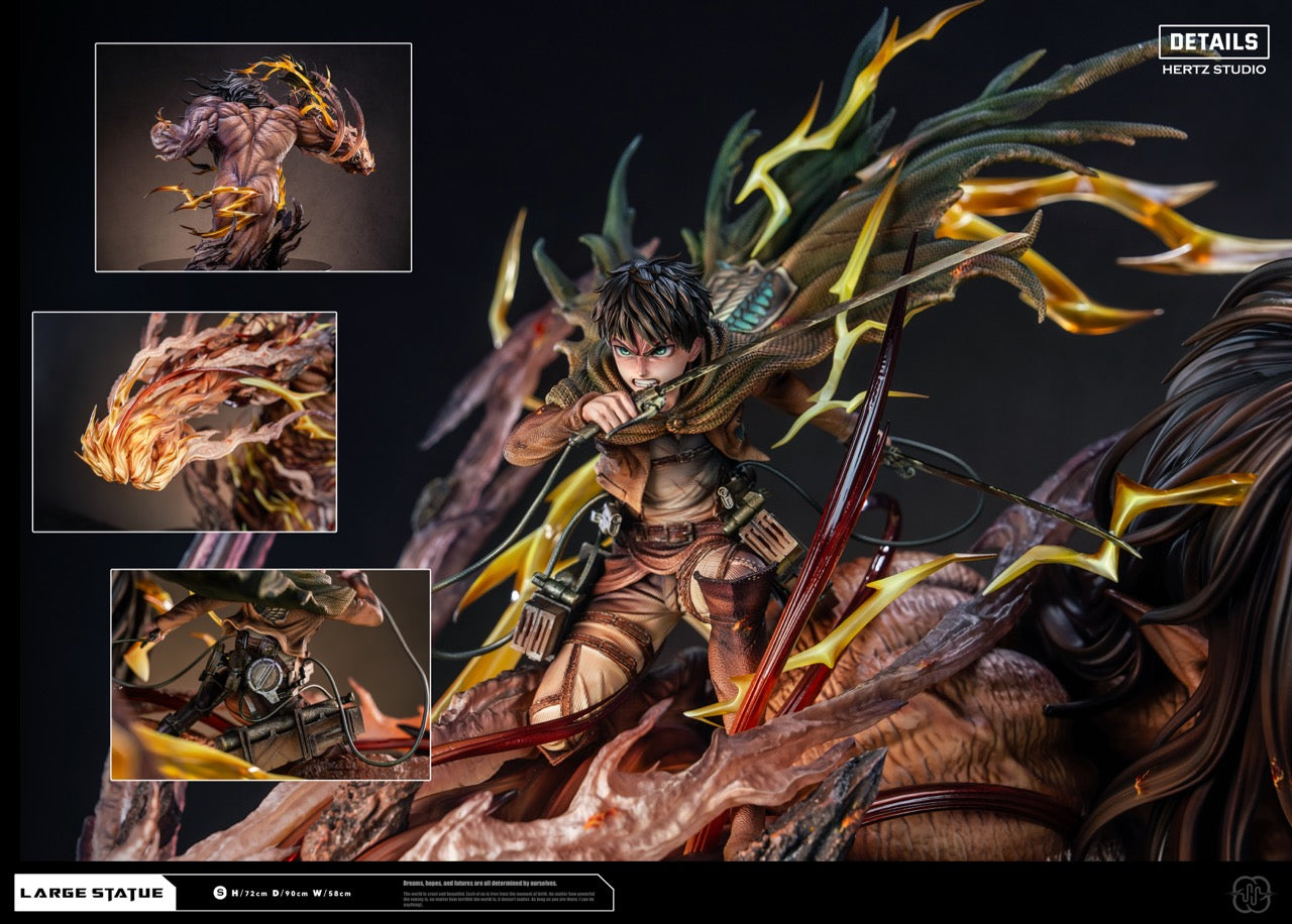 Attack On Titan Hertz Studio Attack Titan Eren x Female Titan