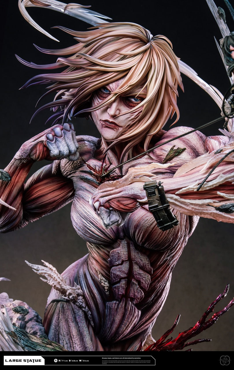 Attack On Titan Hertz Studio Attack Titan Eren x Female Titan