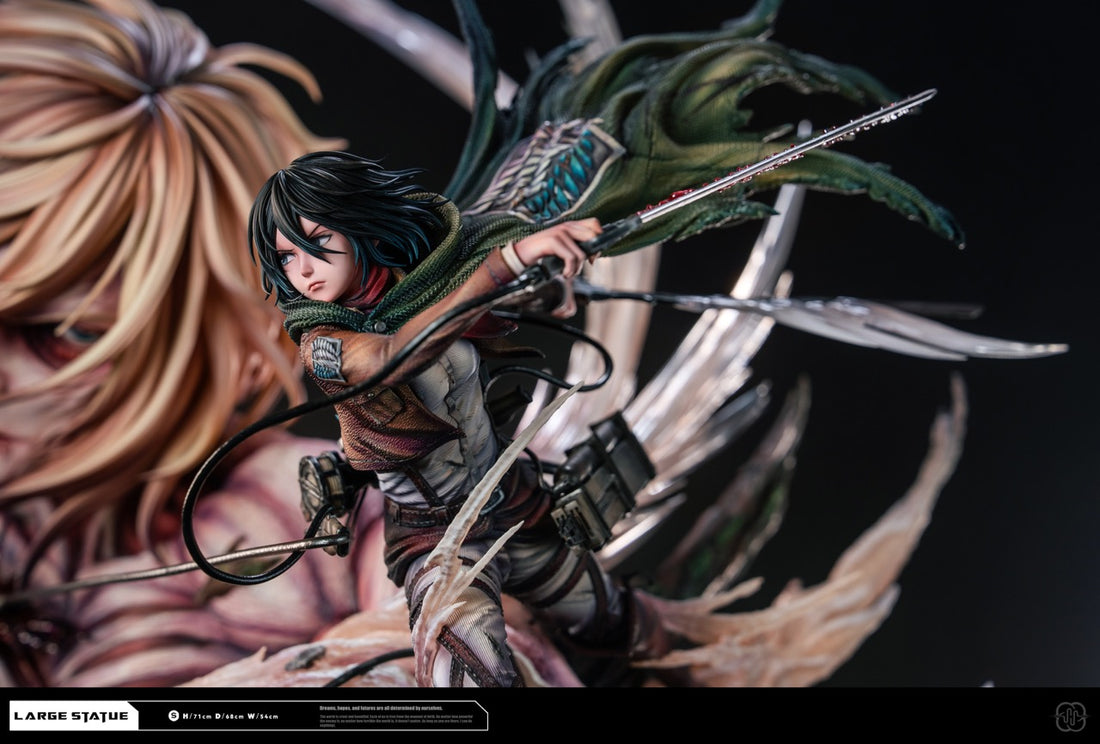 Attack On Titan Hertz Studio Attack Titan Eren x Female Titan Mikasa