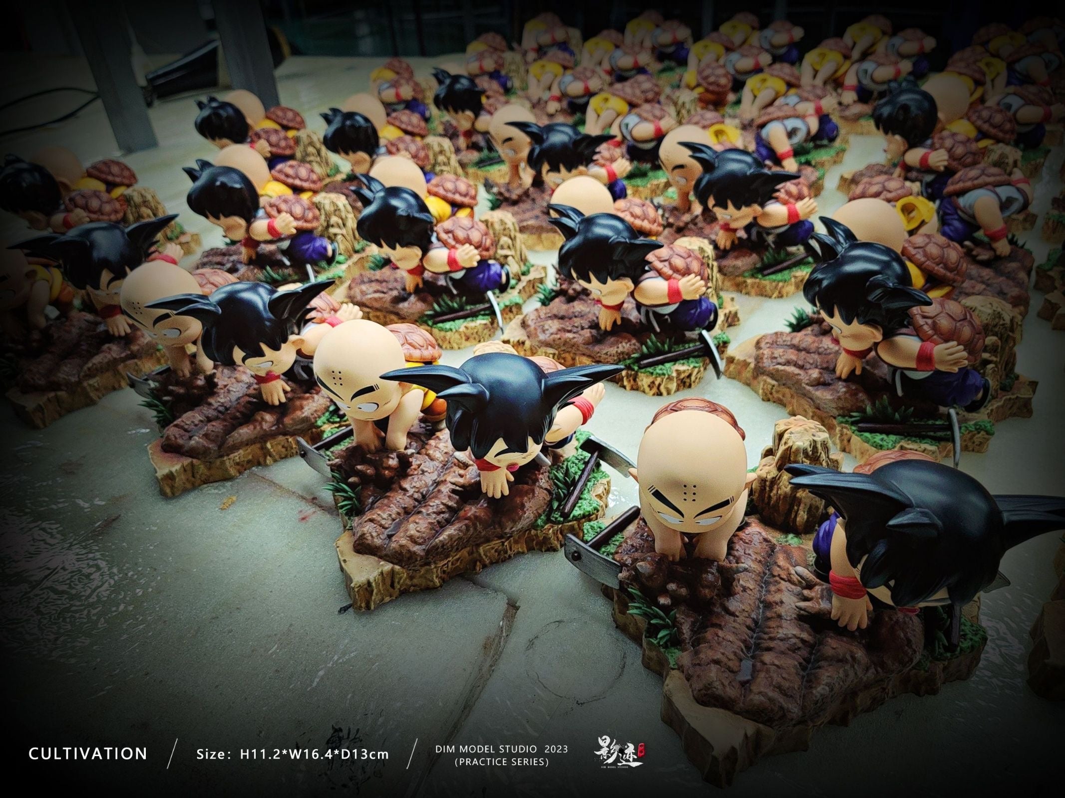 Dragon Ball Dim Model Studio Goku and Krillin Roshi School Vol.2