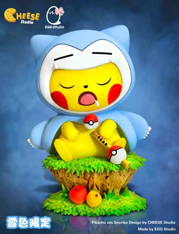 Pokemon EGG Studio Pikachu Cos Snorlax Resin Statue