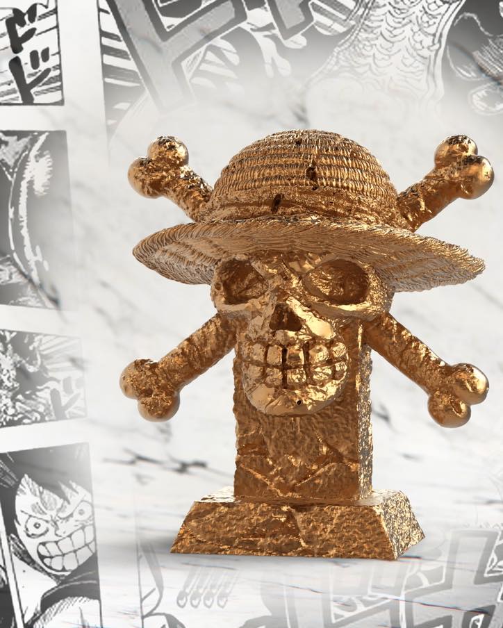 ONE PIECE 3D額縁 [希少] Anime OP Monkey D Luffy Break the mirror Battle Resin 3D