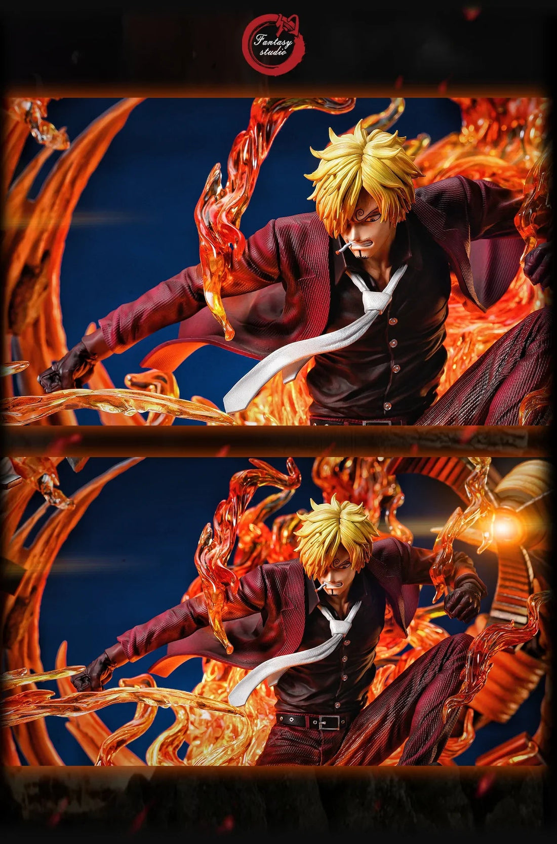 One Piece Fantasy Studio Sanji VS Queen Resin Statue
