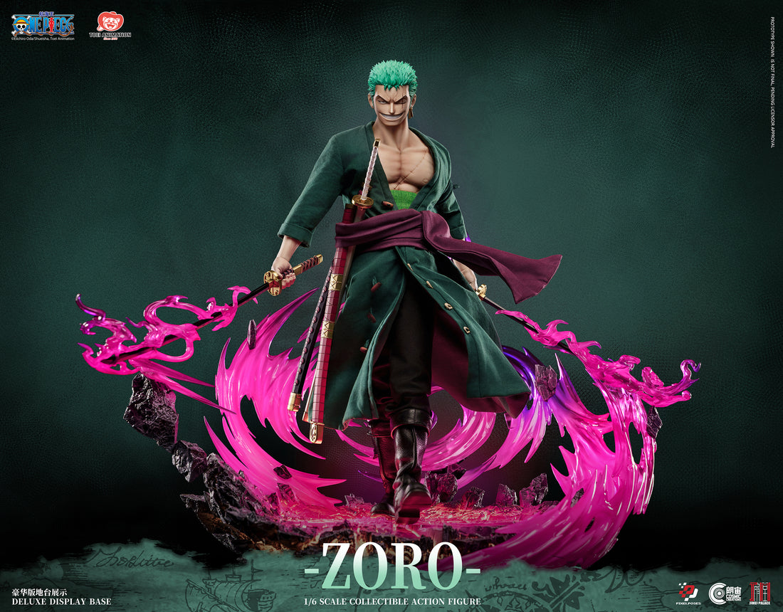One Piece Jimei Palace Roronoa Zoro Platinum Silicone Action Figure