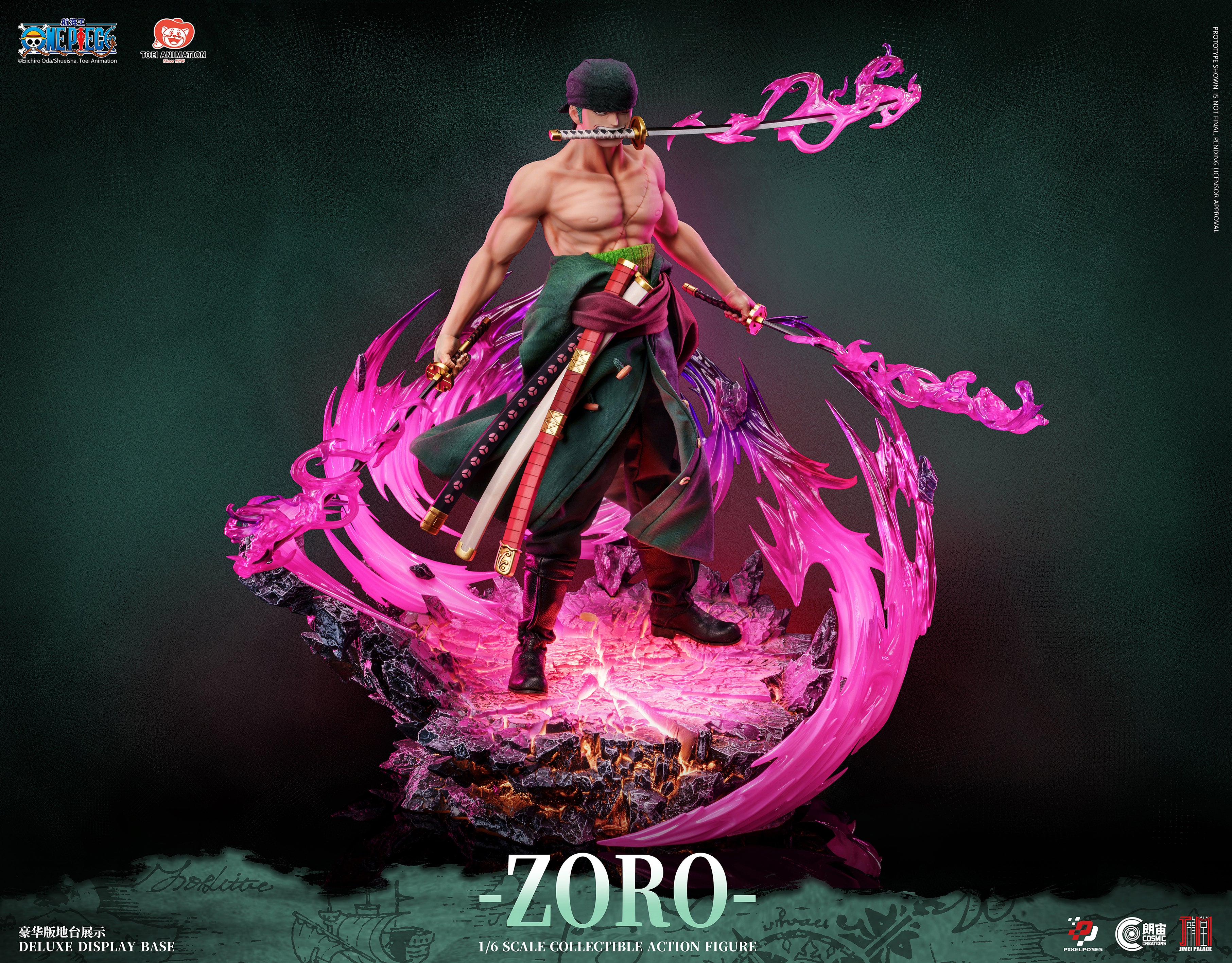 One Piece Jimei Palace Roronoa Zoro Platinum Silicone Action